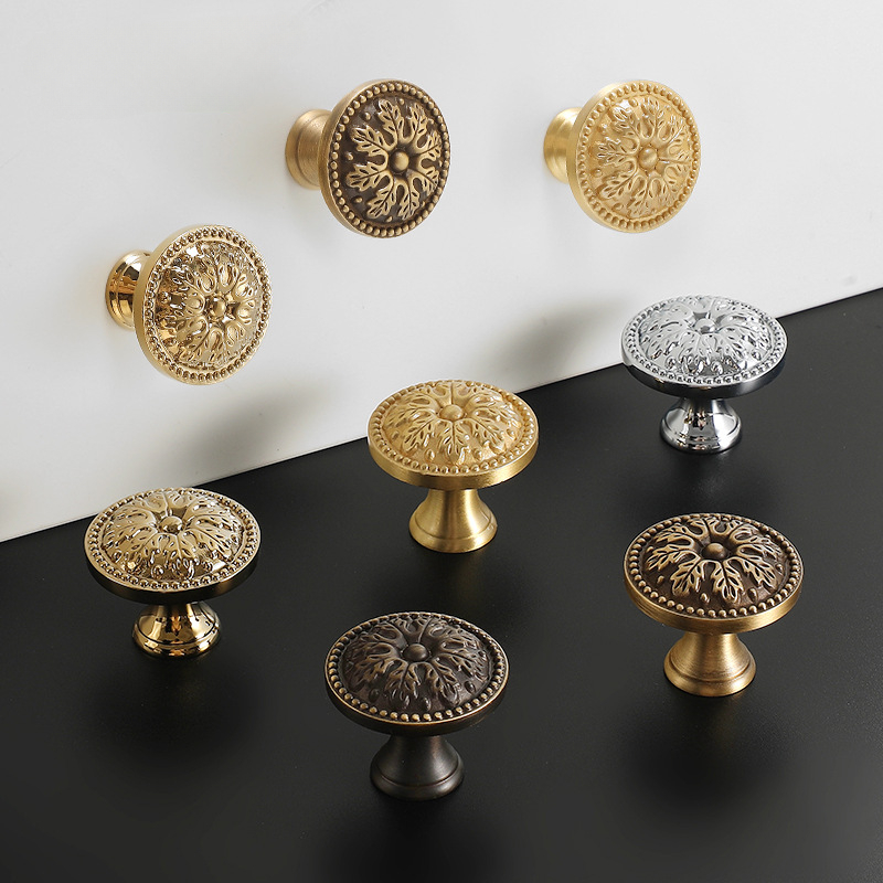 Furniture Hardware Factory - 1pcs Satin Brass Cabinet Door Handles