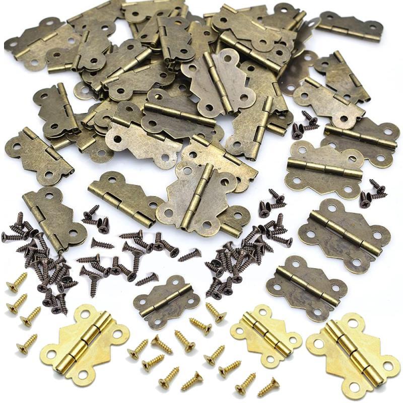 Furniture Hardware Replacement Parts - 10/20pcs Hinge with Screw Butterfly Butt