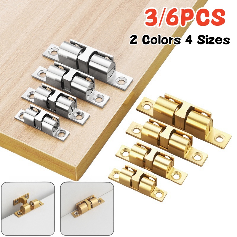 Furniture Hardware Manufacturers - 3/6pcs Cabinet Closet Door Ball Catch,Brass