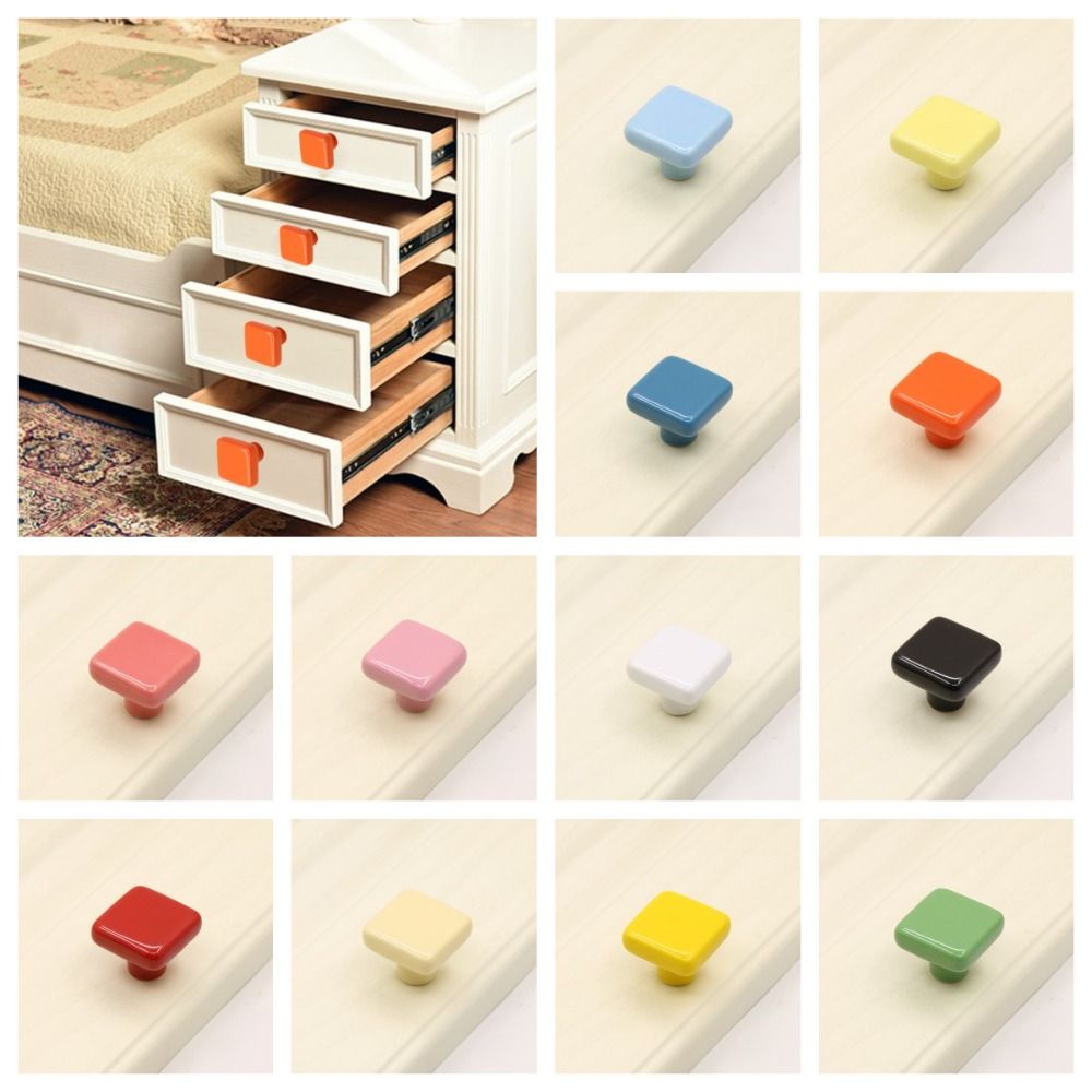 Furniture Hardware Factory - Simplicity Single Hole Colored Ceramic Knob