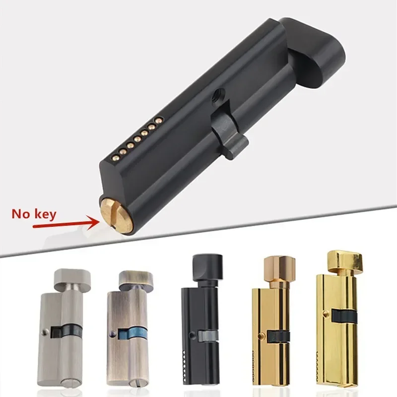 Furniture Hardware Accessories - Indoor Solid Wood Door Brass Keyless
