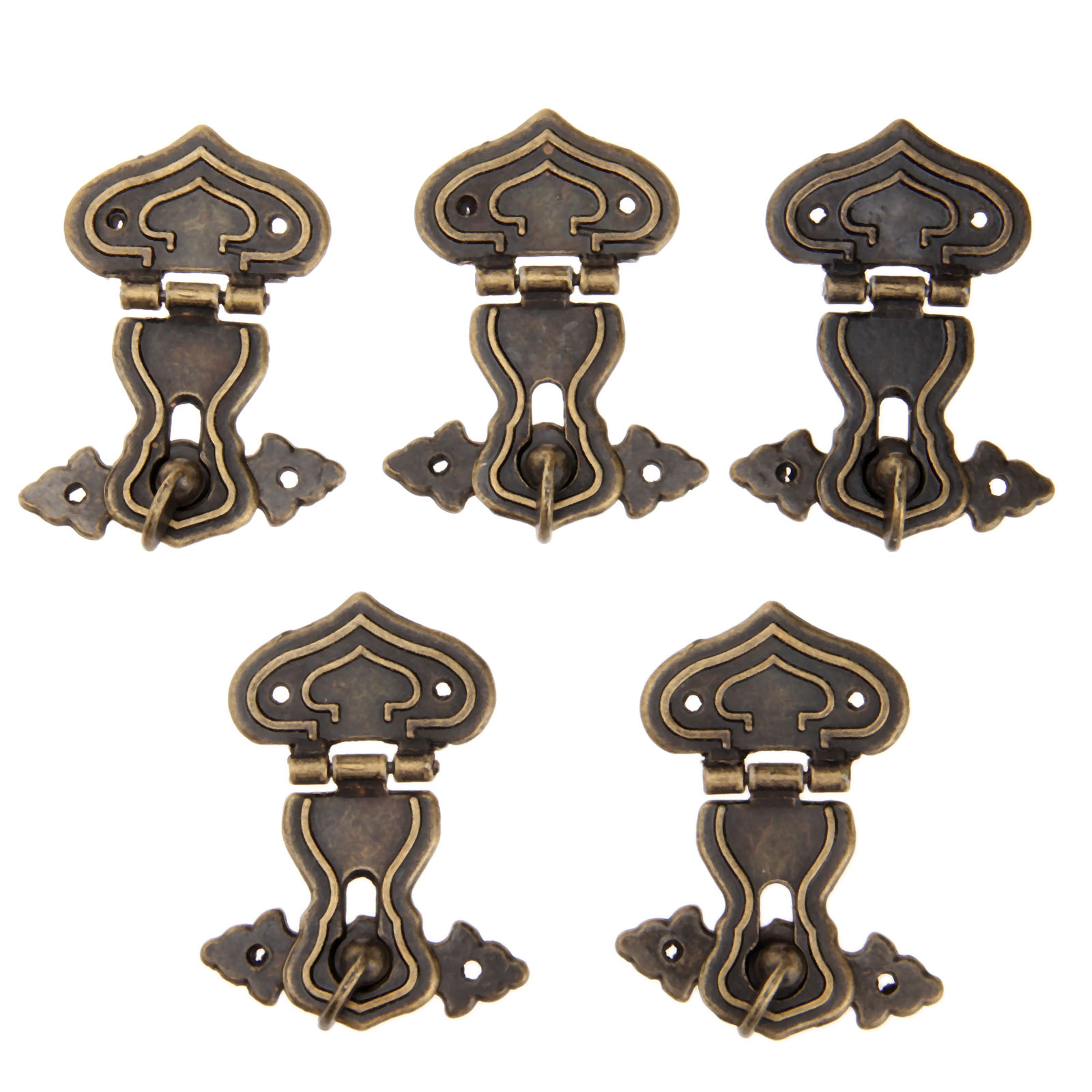 Furniture Hardware Manufacturers - 5Pcs 63x47mm Antique Metal Lock Decorative