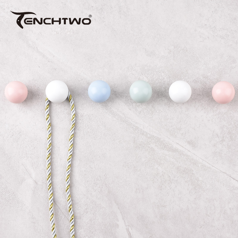 Round Ceramic Hook Clothes Han - Furniture Hardware Manufacturers review and price