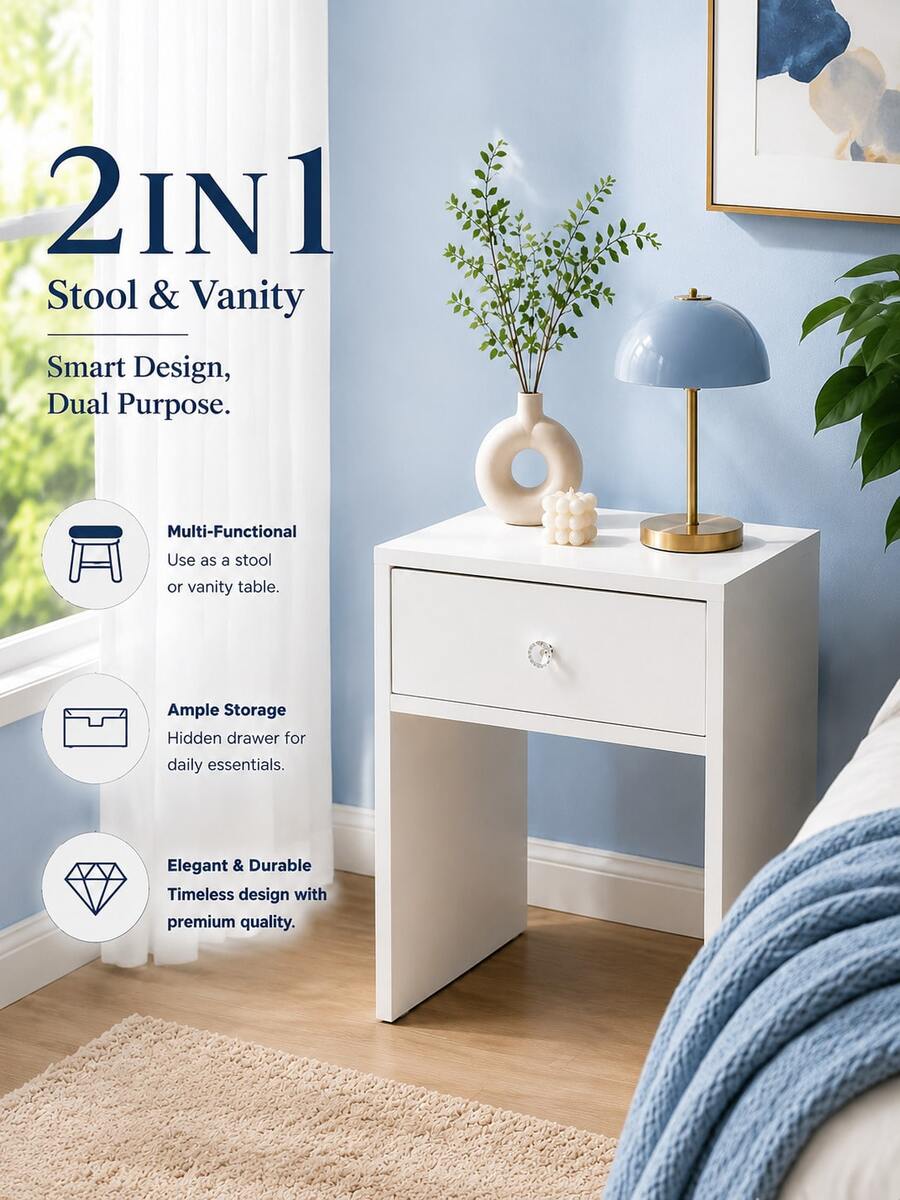 2-In-1 Storage Stool & Nightst - Furniture Hardware Manufacturers review and price
