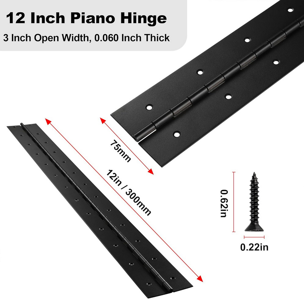 6in-20in Black Piano Hinges He - Furniture Hardware Replacement Parts review and price