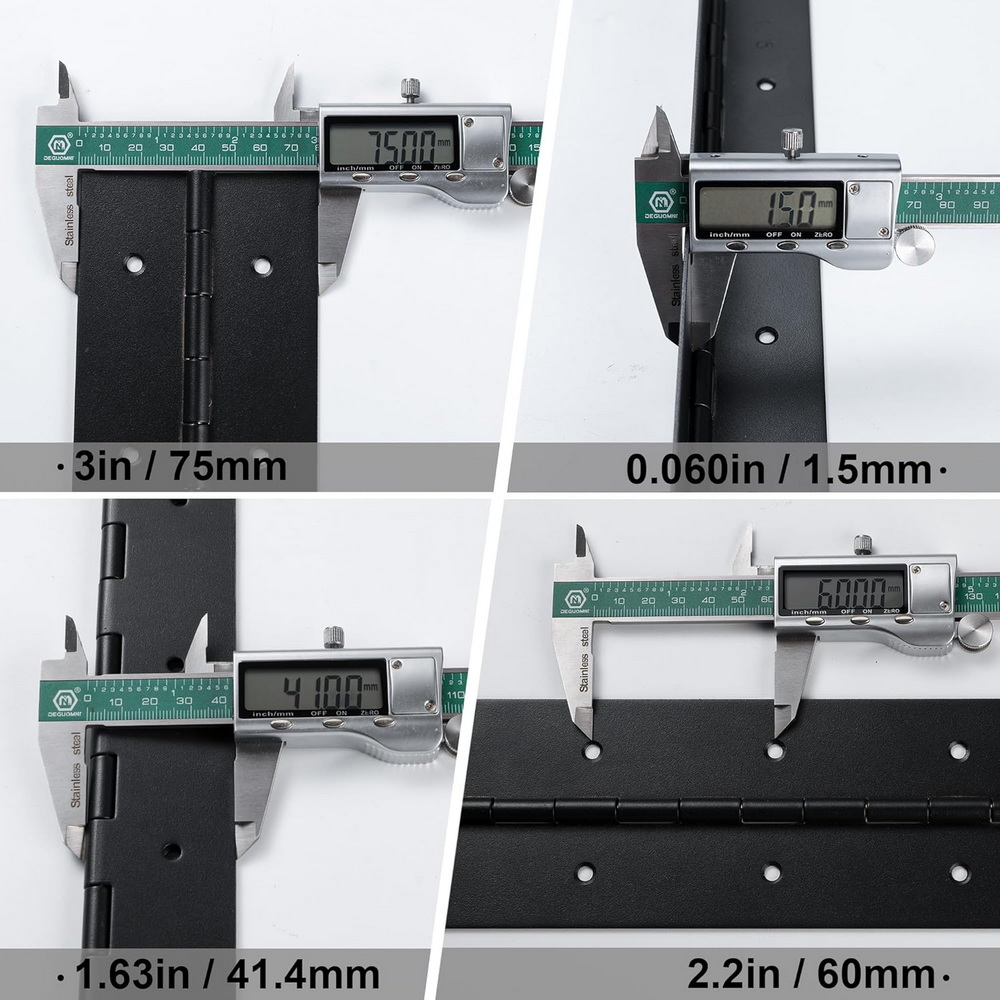 6in-20in Black Piano Hinges He - Furniture Hardware Replacement Parts review and price