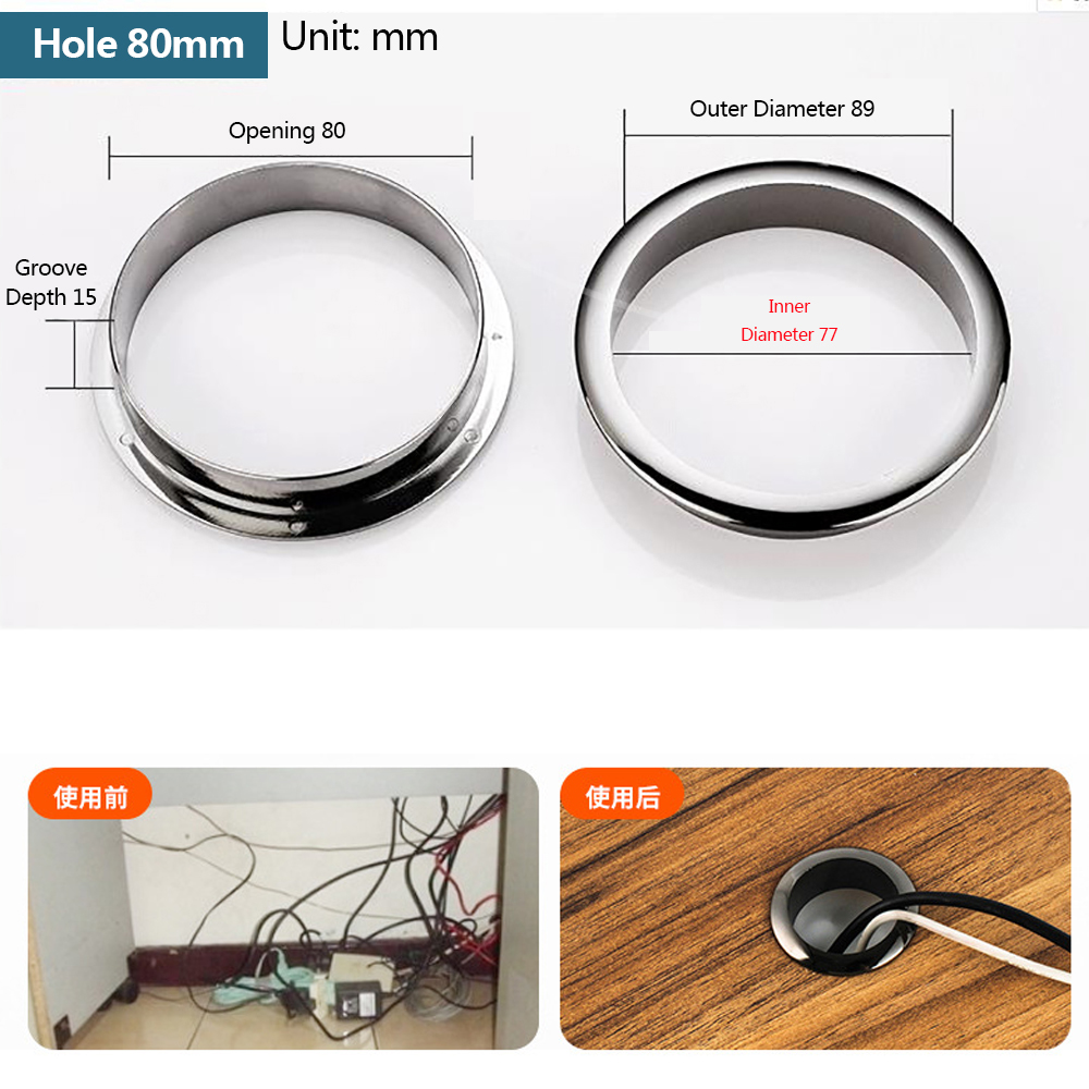 Wire Hole Cover Computer Table - Furniture Hardware Accessories review and price