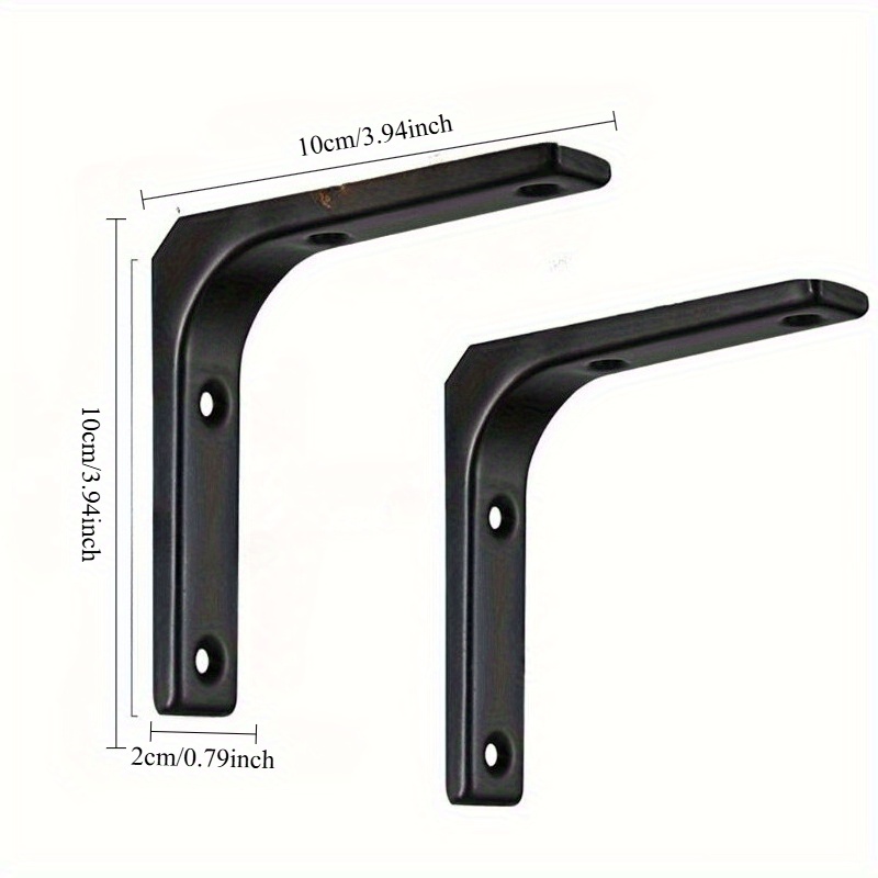 2pcs Heavy-Duty Iron Shelf Bra - Furniture Hardware Decorative review and price