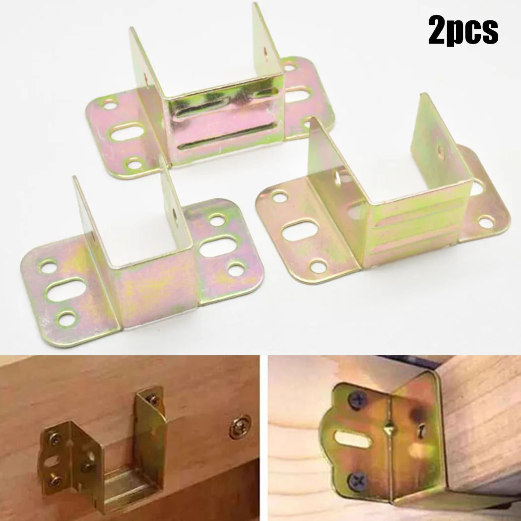 2pcs U Shaped Metal Bed Bracke - Furniture Hardware Replacement Parts review and price