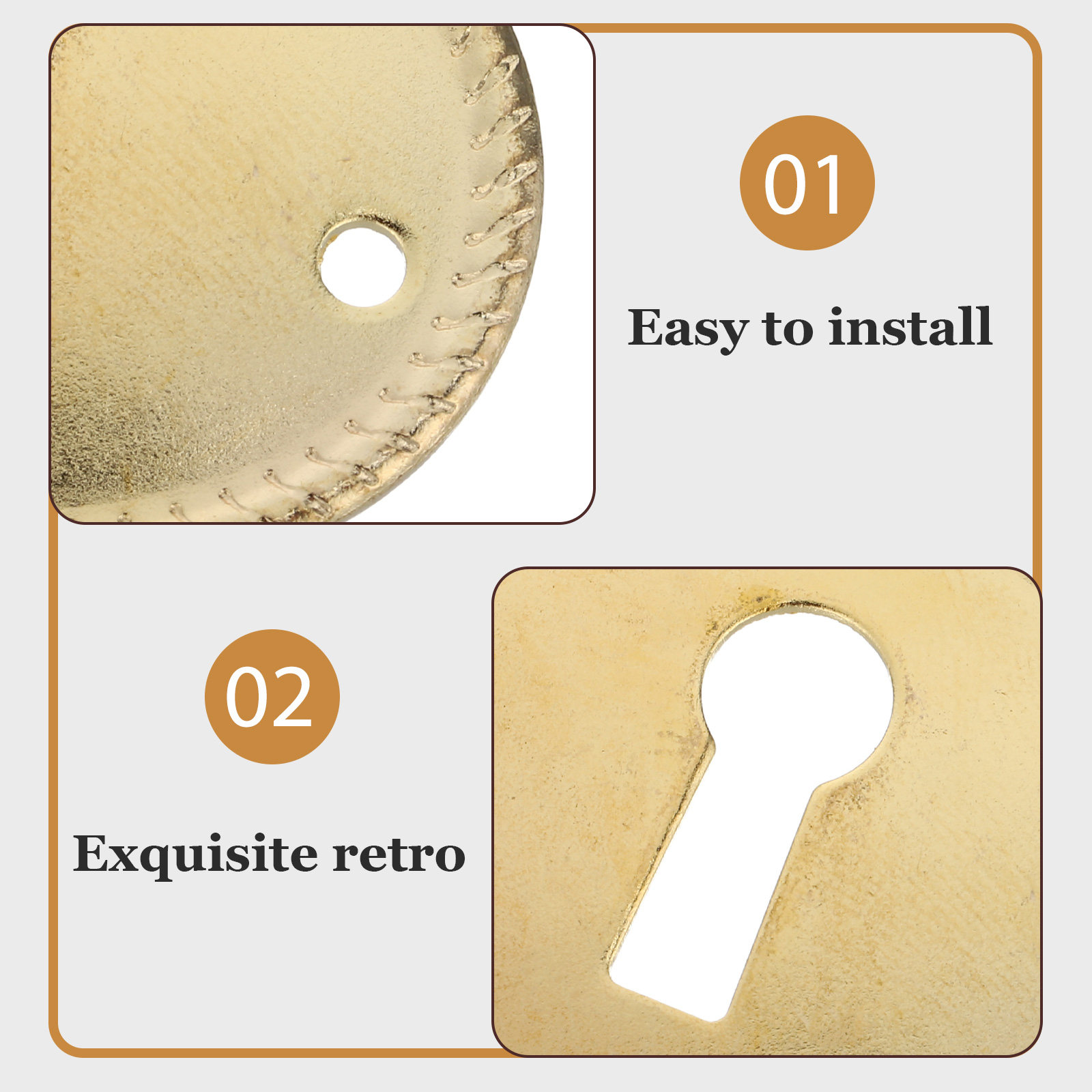 20Pcs Vintage Oval Keyhole Cov - Furniture Hardware Decorative review and price
