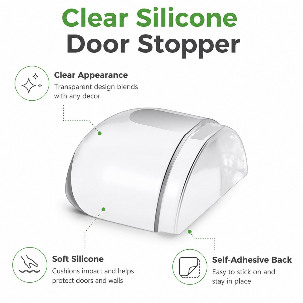 Transparent Silicone Doorstop  - Furniture Hardware Factory review and price