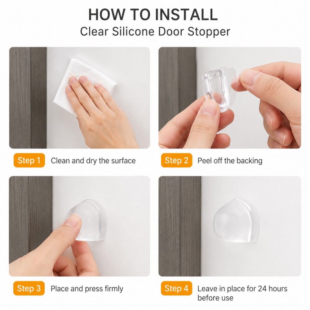 Transparent Silicone Doorstop  - Furniture Hardware Factory review and price