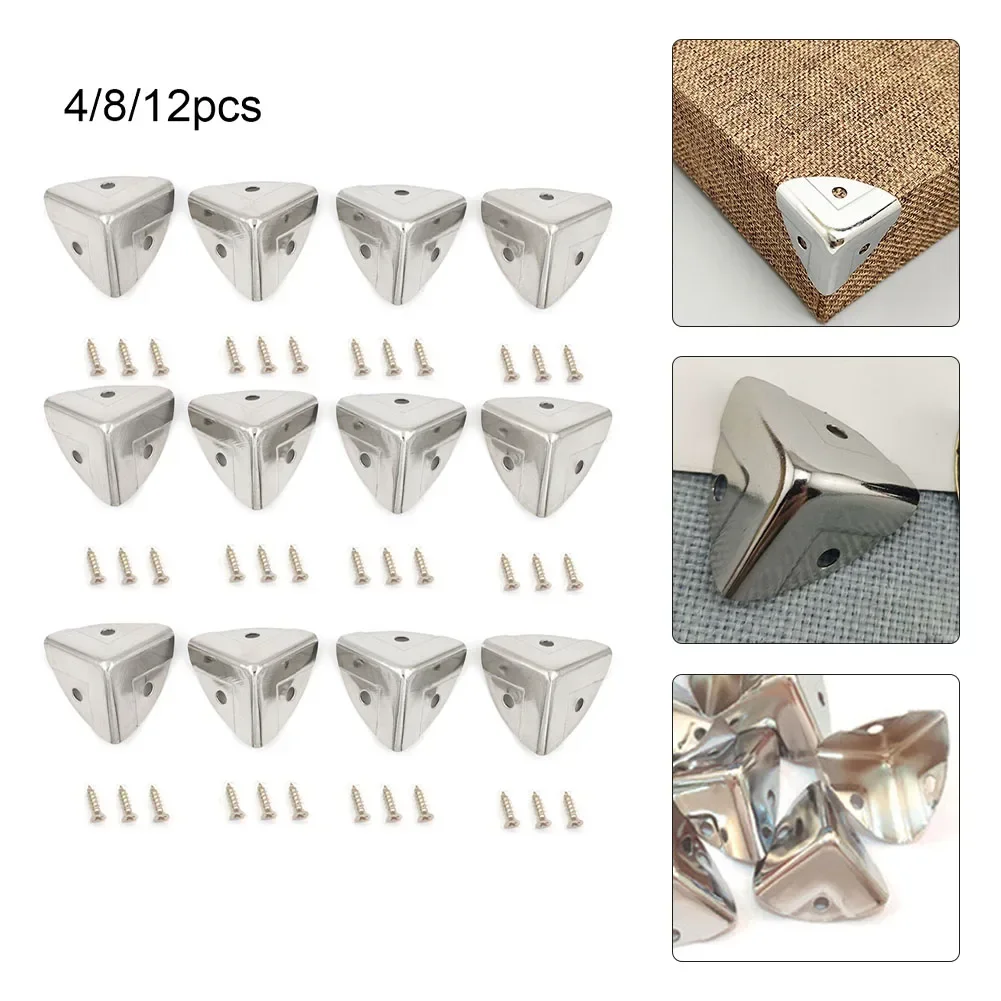 4/8/12pc Metal Box Corner Prot - Furniture Hardware Decorative review and price