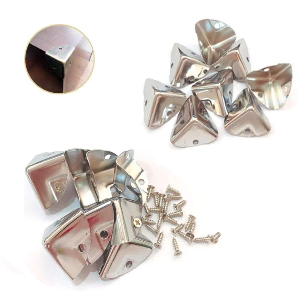 4/8/12pc Metal Box Corner Prot - Furniture Hardware Decorative review and price