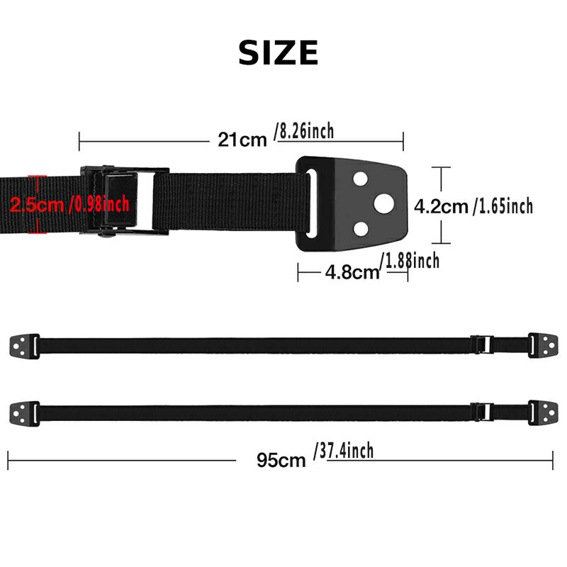 2 Pack Adjustable TV Safety St - Furniture Hardware Manufacturers review and price