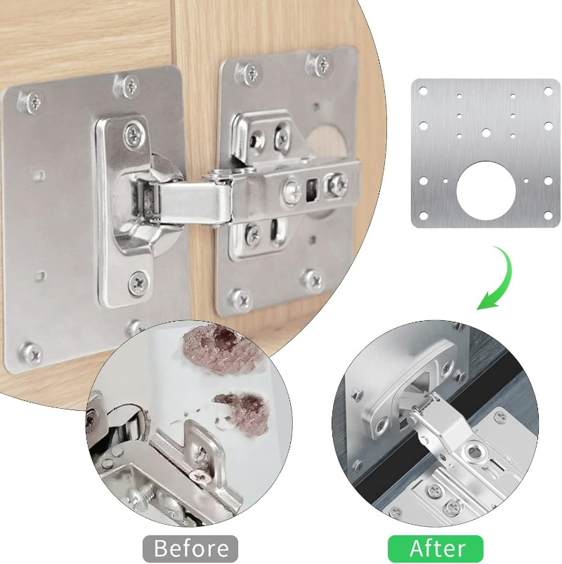 Cabinet Door Hinge Repair Plat - Furniture Hardware Replacement Parts review and price
