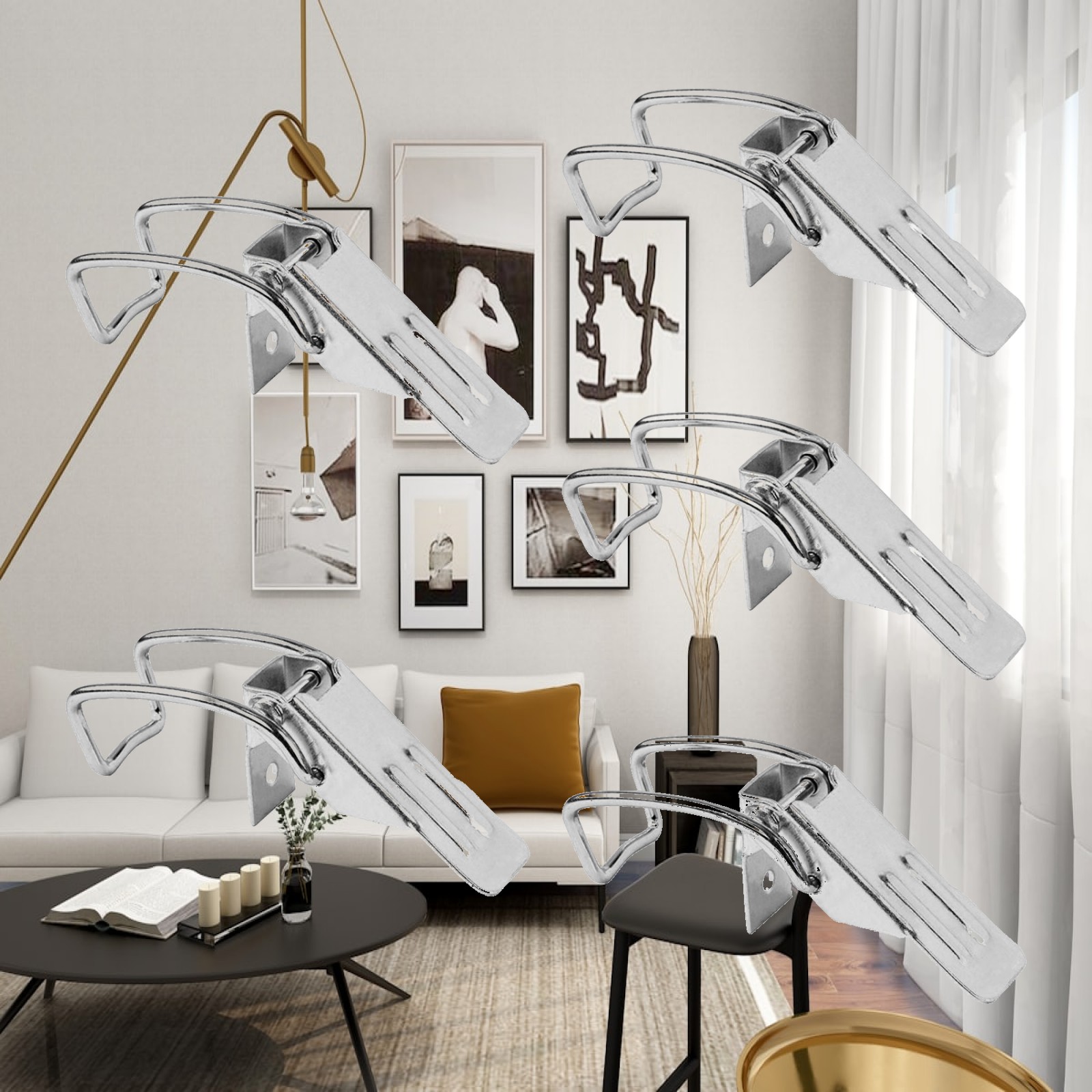 5x Latch Catch Hasp Metal Stur - Furniture Hardware Accessories review and price