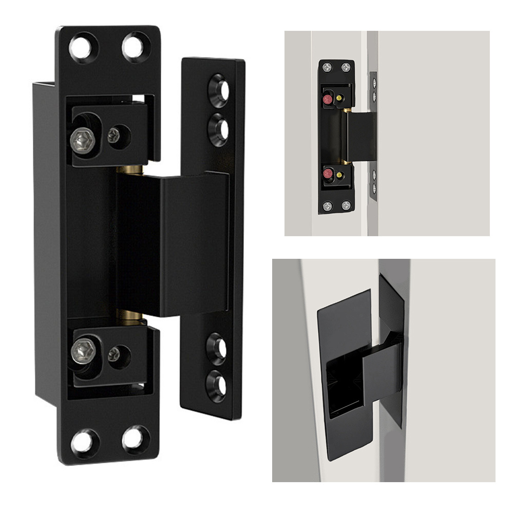 1Pcs Black Door Hinges Invisib - Furniture Hardware Replacement Parts review and price