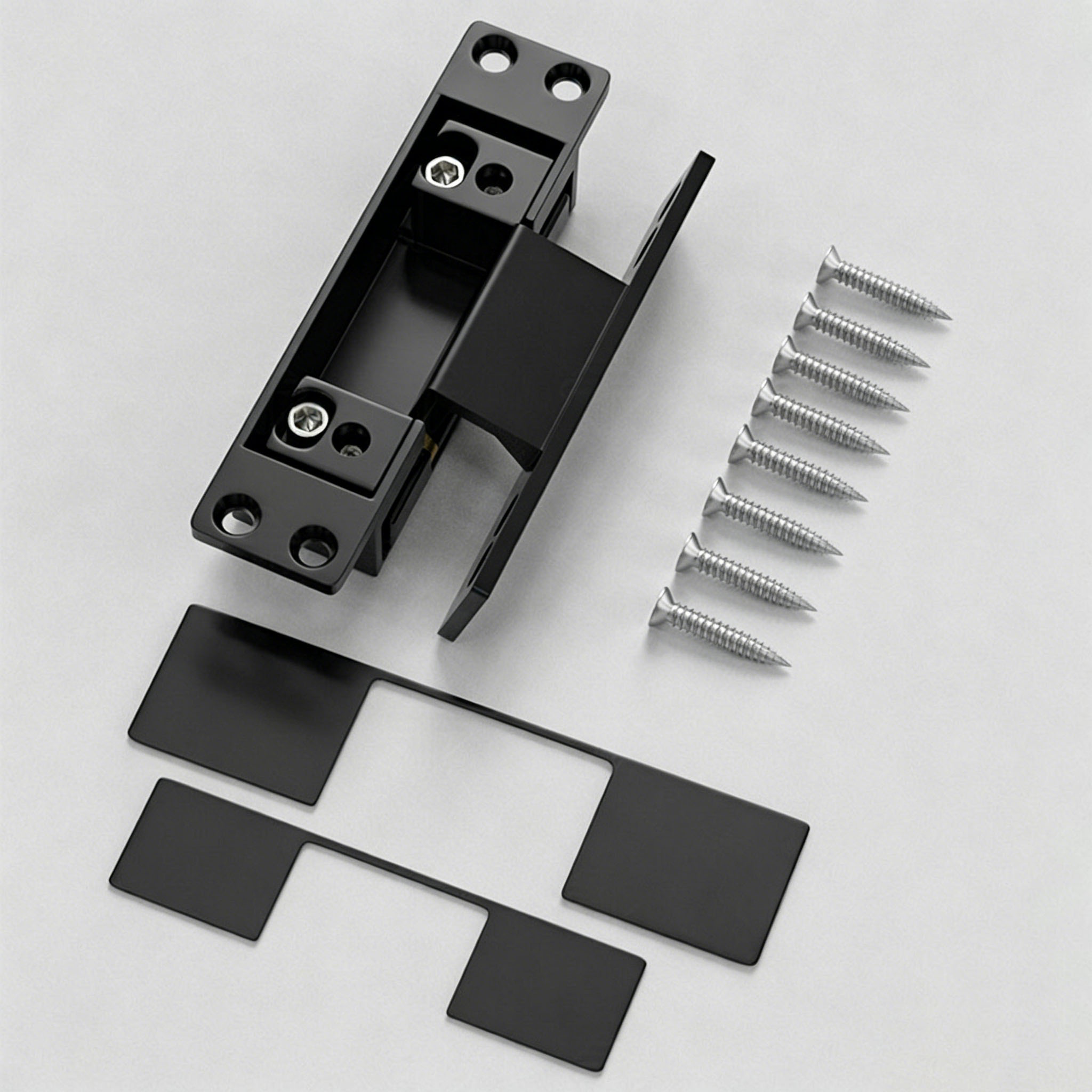 1Pcs Black Door Hinges Invisib - Furniture Hardware Replacement Parts review and price
