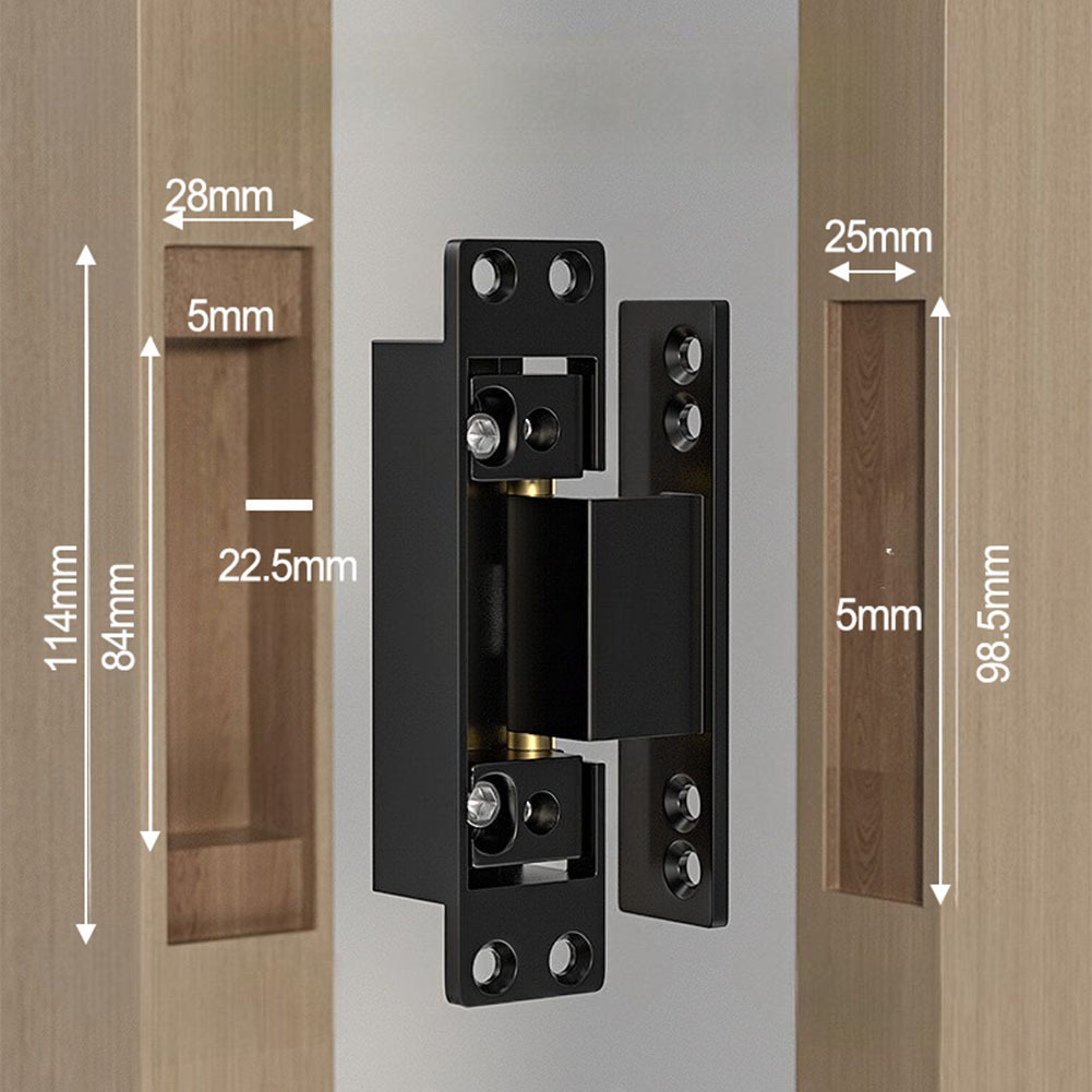 1Pcs Black Door Hinges Invisib - Furniture Hardware Replacement Parts review and price